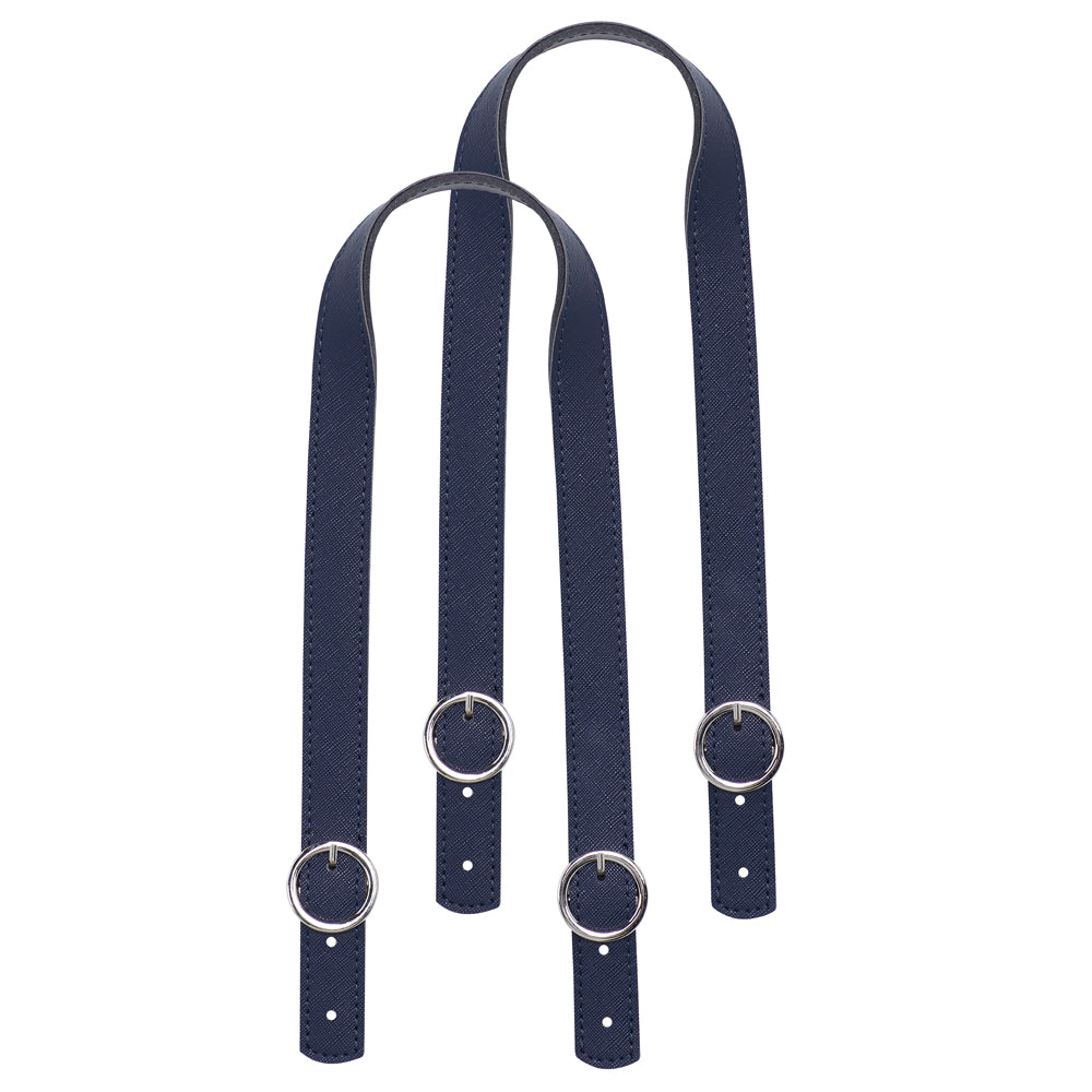 Asa Larga Hebilla Ecopiel Saffiano Azul