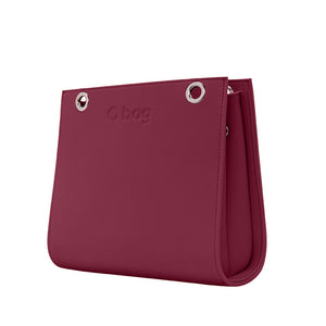 Cuerpo Double Ecopiel Saffiano Sangria