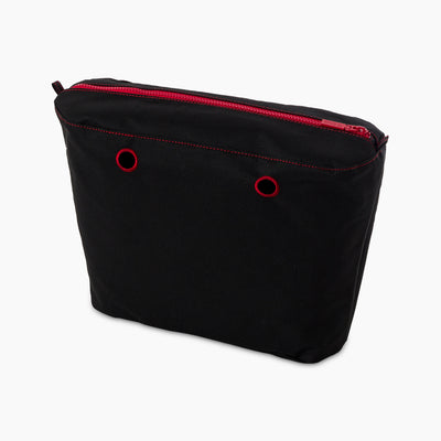 Forro Clásica Cordura Negro con Rojo