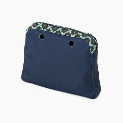 Forro Reverse Tela Flores Geométricas Militar