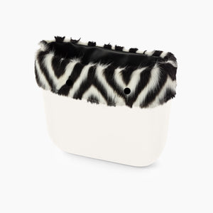 Borde Mini Zorro Marqueteria Blanco/Negro