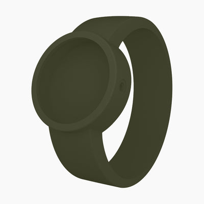 Correa O clock Silicona Olivo