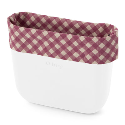 Borde Clásica Textil Vichy Cassis