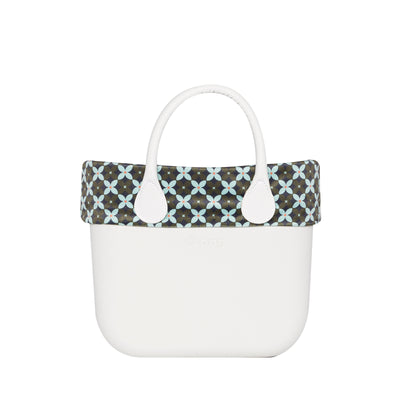 Borde Mini Tela Flores Geométricas Militar