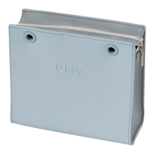 Cuerpo Double con Cierre Ecopiel Saffiano Hielo