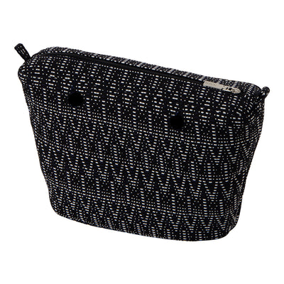 Forro Mini Tejido Optico Blanco / Negro