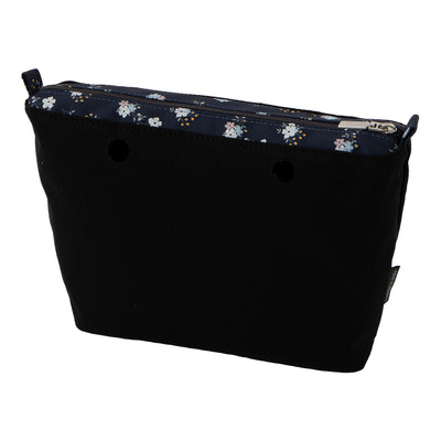 Forro Mini Textil Microflores Grafito