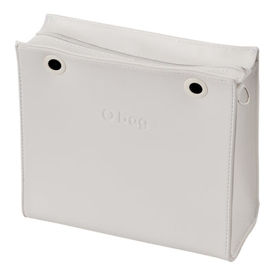 Cuerpo Double con Cierre Ecopiel Saffiano Leche