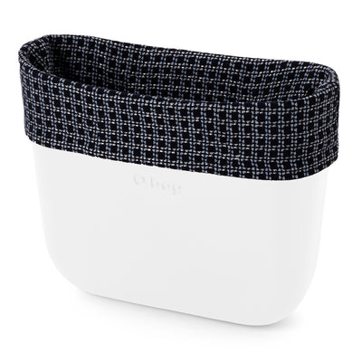 Borde Mini Textil Cuadros Azul