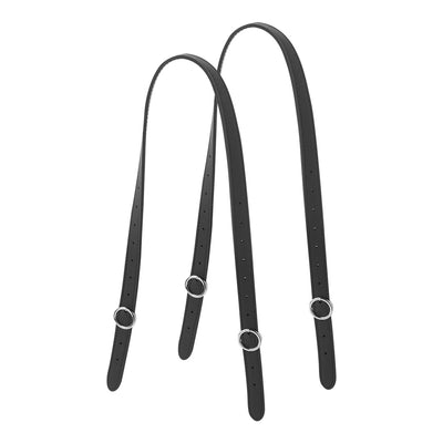 Asa Larga Hebilla Ecopiel Negro / Plata