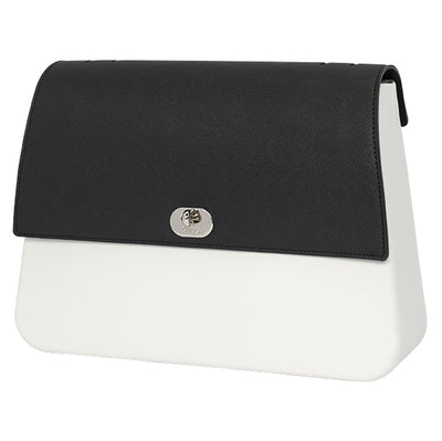 Solapa Queen Ecopiel Saffiano Negro