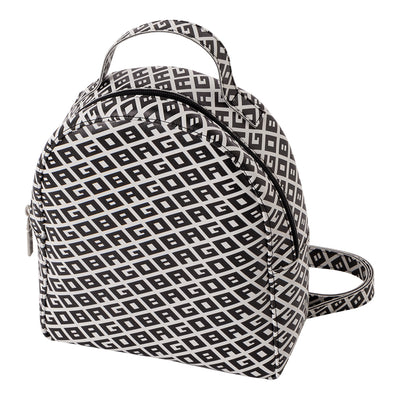 Bolsa Ivy Ecopiel Logo Blanco / Negro