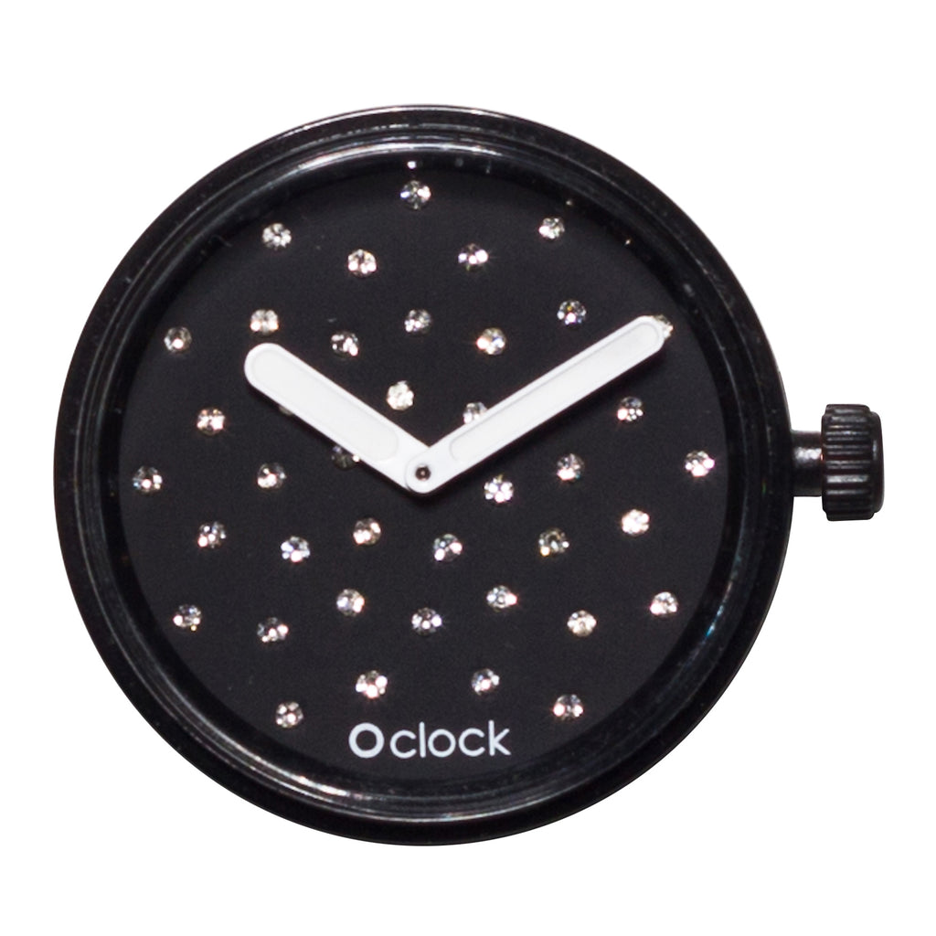 Mecanismo O clock Cristal Negro