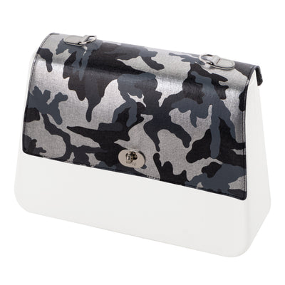 Solapa Queen Textil Camuflaje Azu / Plata