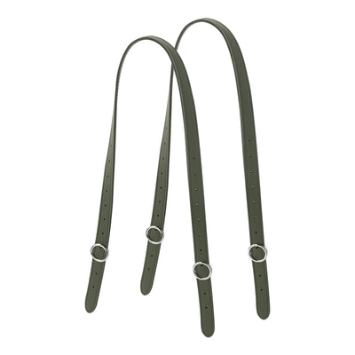 Asa Larga Hebilla Ecopiel Militar / Plata