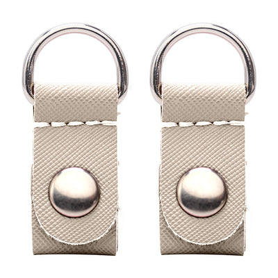 Accesorio Clip Ecopiel Saffiano Arena Metalizado