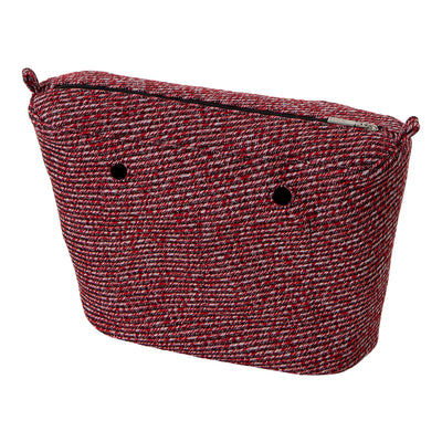 Forro Clásica Tejido Diagonal Rojo