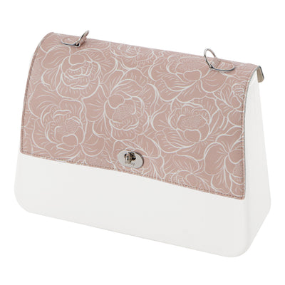 Solapa Queen Ecopiel Saffiano Peonia Rosa Humo